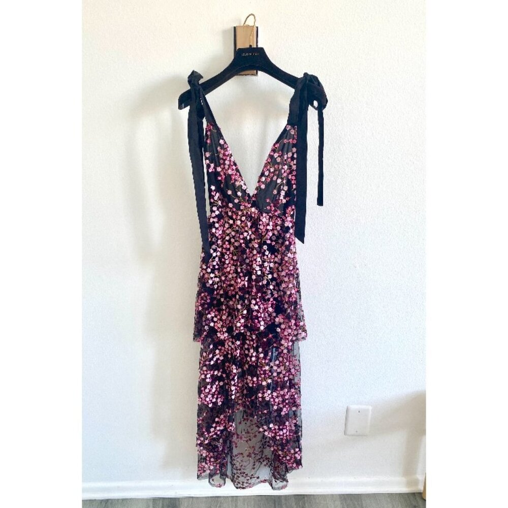 LIKE NEW! For Love & Lemons Beaded Gibson Cherry Blossom Floral Dress Size Small